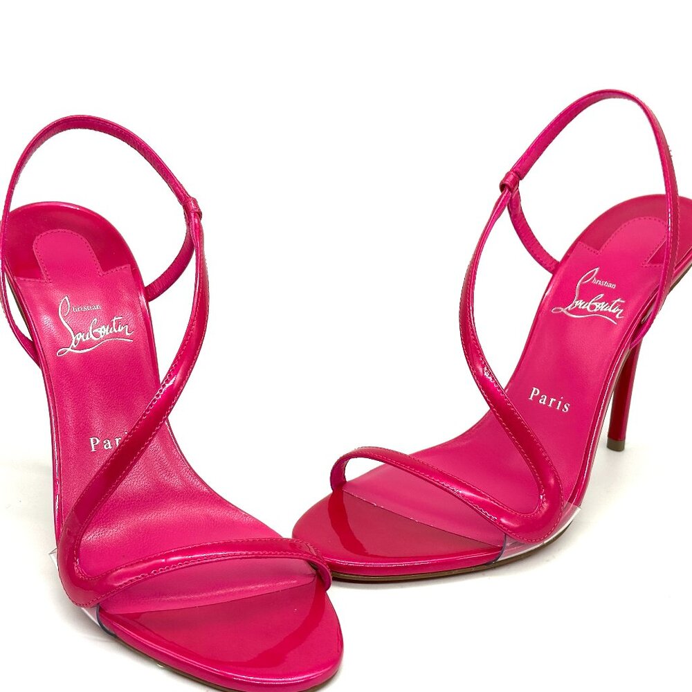 Christian Louboutin Pink Strappy Sandals - Picture 7 of 16